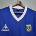 Argentina 1986 World Cup Away Blue Soccer Jersey